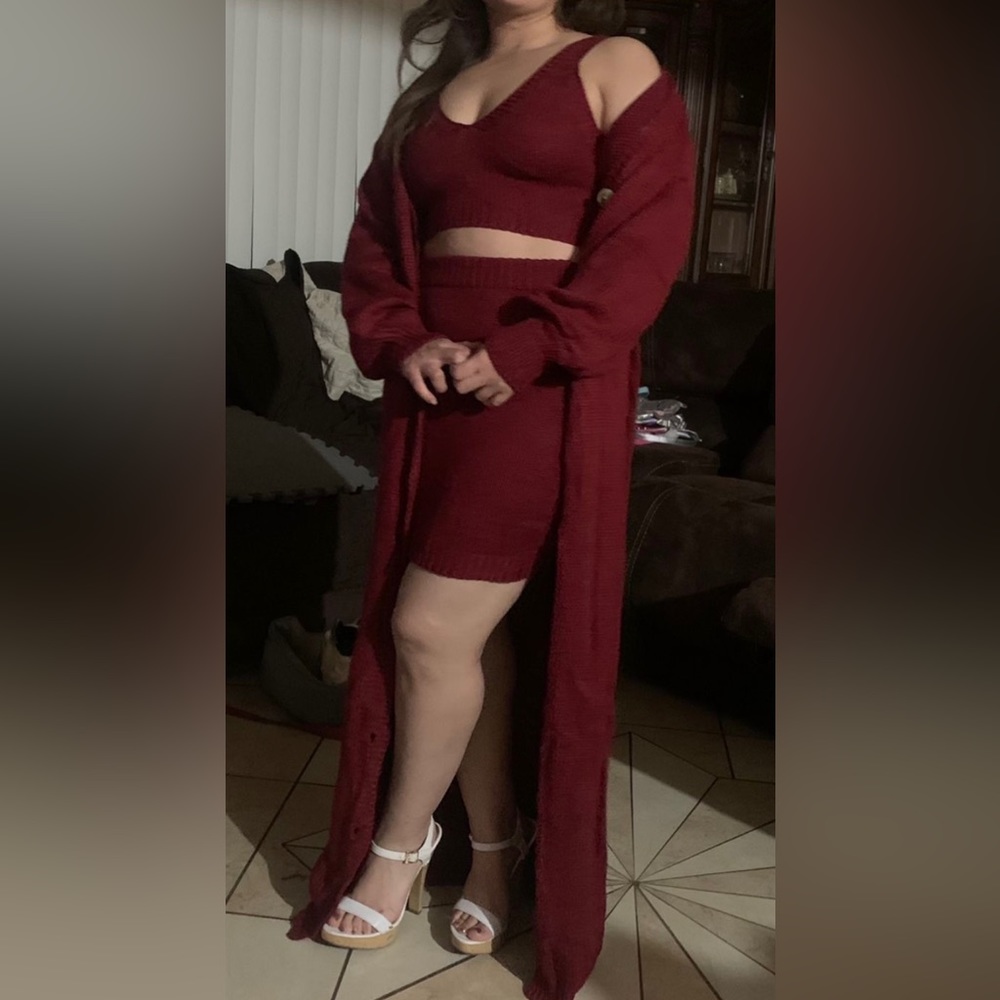 3 piece set Fashion Nova cozy Dress